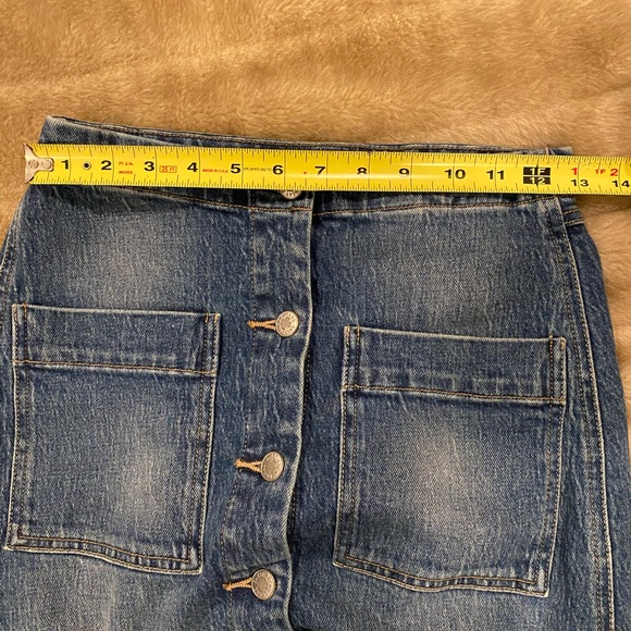 Lucky Brand Denim Jean Skirt Button Down Size 0/25 - Picture 5 of 5